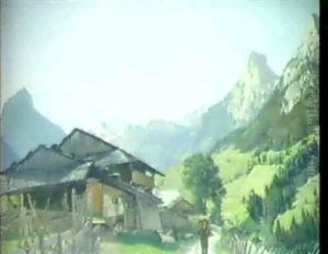 Blick Auf Ein Bergtal Blick Auf Ein Bergtal
