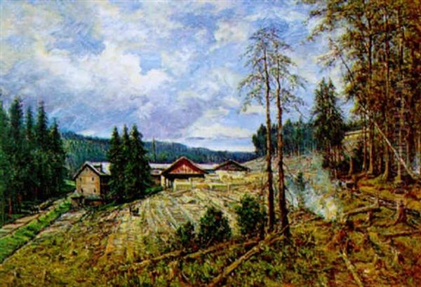 Sagewerk In Wald - view 1