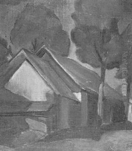 Landschaft Mit Haus by Frantisek Kalab