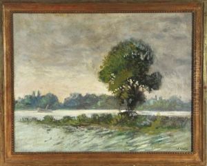 Landschaft Am Niederrhein by Konrad Wilhelm Kalb