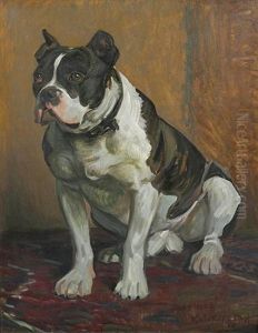 Taps, Die Sitzende Bulldogge Des Kunstlers by Karl Walter Leopold von Kalckreuth