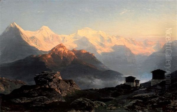 L'eiger, Le Monch Et La Jungfrau - view 1