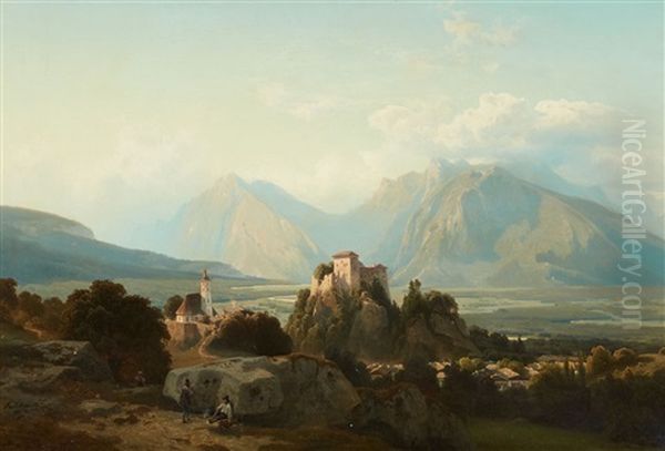 Mountainous Landscape With A Castle - view 1