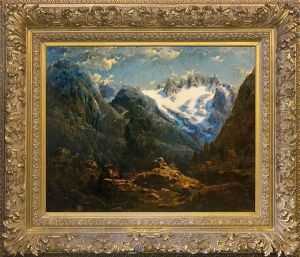 Landscape From Alps by Stanislas Graf Von Kalckreuth