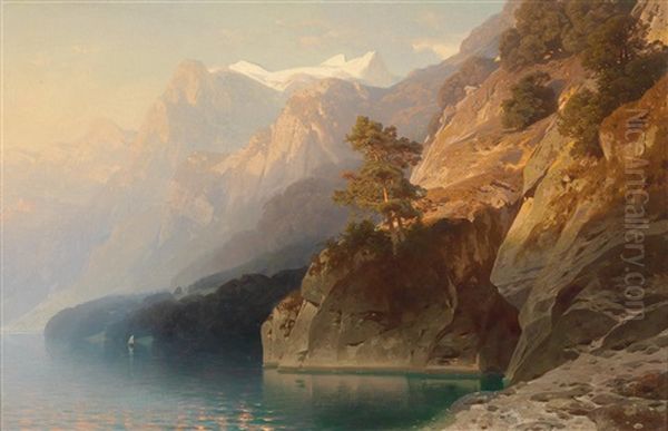 Gebirgslandschaft Mit See - view 1