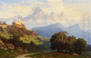 Alpenlandschaft Mit Eiger, Monch Und Jungfrau (?) Alpenlandschaft Mit Eiger, Monch Und Jungfrau (?)