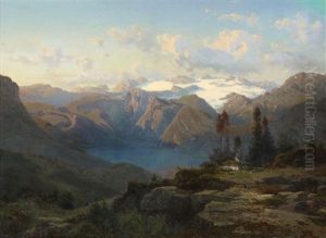 Im Hochgebirge Am Dachstein by Stanislas Graf Von Kalckreuth