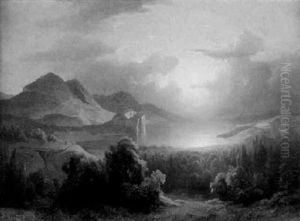 Sonnenuntergang Im Gebirge by Stanislas Graf Von Kalckreuth