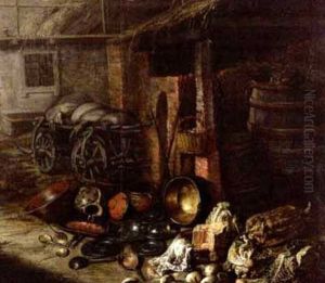 Stilleben Vor Einer Scheune by Willem Kalf