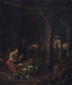 Scheuneninterieur by Willem Kalf