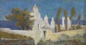 Church In Santorini by Pavlos Kalligas