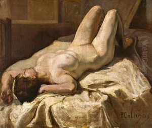 Reclining Nude by Pavlos Kalligas