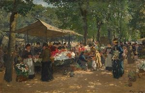 Der Blumenmarkt In Karlsruhe Der Blumenmarkt In Karlsruhe