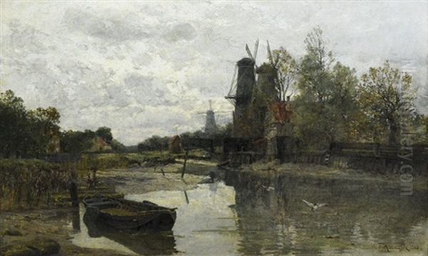 Kanal Bei Dordrecht - view 1