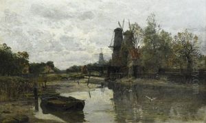 Kanal Bei Dordrecht by Friedrich Kallmorgen