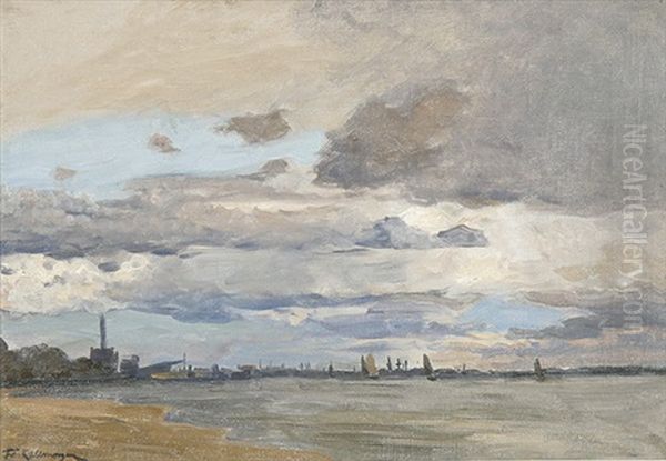 Elbe, Hafen Mit Segelbooten - view 1