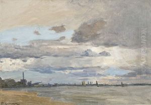 Elbe, Hafen Mit Segelbooten