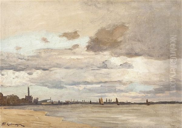 Ansicht Einer Stadt Am Wasser - view 1