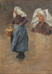 Frau In Volendam by Friedrich Kallmorgen