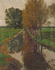 Weiden Am Bach by Friedrich Kallmorgen