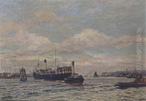 Dampfer Mit Schlepper (the Harbour Of Hamburg) Dampfer Mit Schlepper (the Harbour Of Hamburg)
