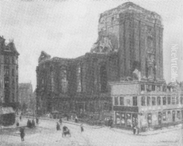 Ruine Der Michaeliskirche In Hamburg - view 1