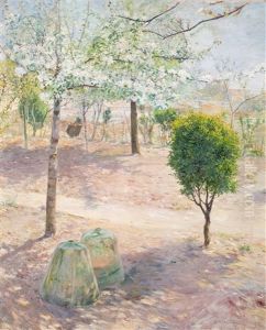 Garden Scene From Grez