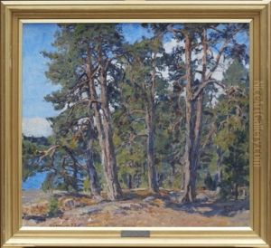 Tallar Vid Sjo by Gottfrid Kallstenius