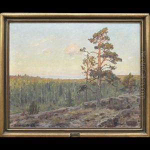 Landskap Med Trad by Gottfrid Kallstenius