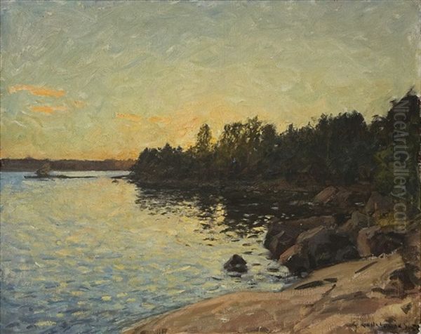 Skargardsvik Med Klipphallar Och Trad - view 1