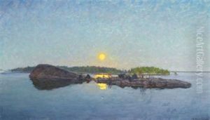 Kvallssol Over Fjarden by Gottfrid Kallstenius