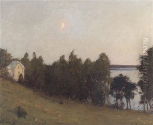 Sommarnatt - Stjolandskap Med Hus - view 1