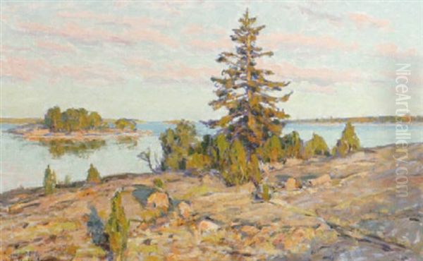 Soligt Skargardslandskap - view 1