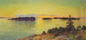 Skargardslandskap by Gottfrid Kallstenius