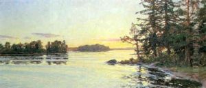 Aftonsol I Skargarden by Gottfrid Kallstenius
