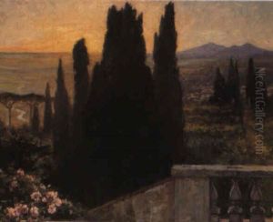 Utsikt Fran Villa D'este, Rom by Gottfrid Kallstenius
