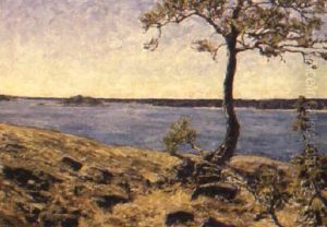 Skargardsvy by Gottfrid Kallstenius