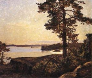 Solnedgang K,llvik by Gottfrid Kallstenius