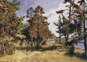 Sommarskog Vid Havet by Gottfrid Kallstenius
