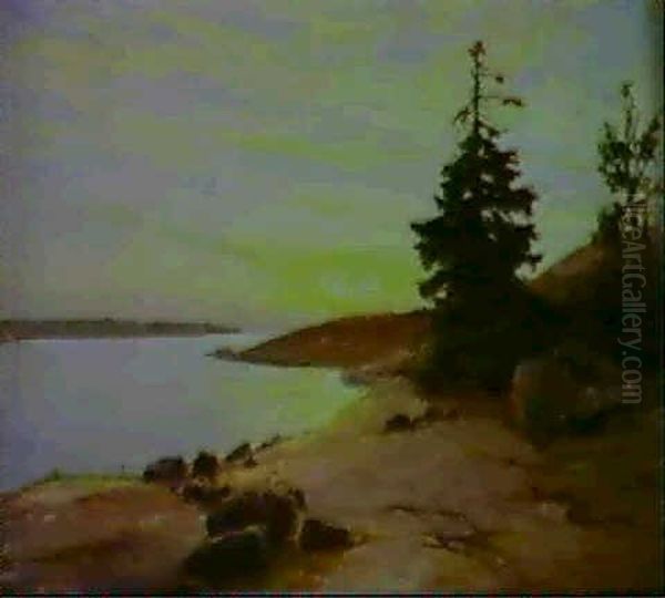 Sjolandskap I Kvallsbelysning - view 1