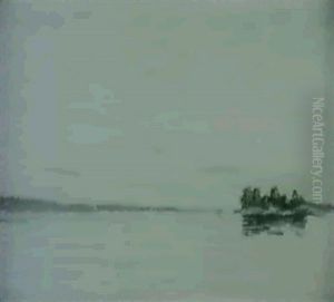 Kvallssol Over Fjard - Motiv Fran Vastervik
