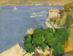 French Riviera by Nicolai Konstantinovich Kalmakov