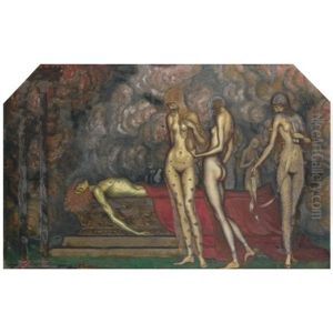 The Death Of Adonis by Nicolai Konstantinovich Kalmakov
