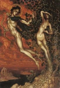 Apollo And Daphne by Nicolai Konstantinovich Kalmakov