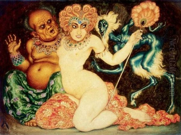 Noi Akt Buddhaval (female Nude With Buddha) - view 1