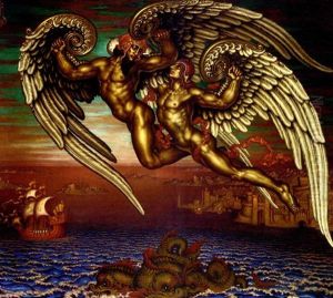 Icarus And Daedalus by Nicolai Konstantinovich Kalmakov