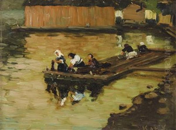 Wascherinnen Am Fluss - view 1