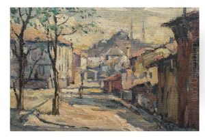 Sokak Ve Fatih Camii by Naci Kalmukoglu