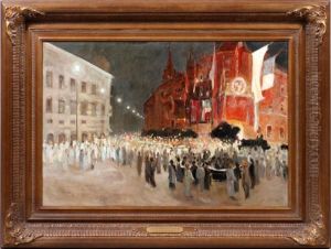 Evening by Ivan Leonardovich Kalmykov