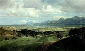 Blick In Den Chiemgau, Mit Dem Chiemsee by Karl Kaltenmoser